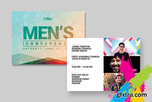 CM - Mens Event Postcard Template 1469961