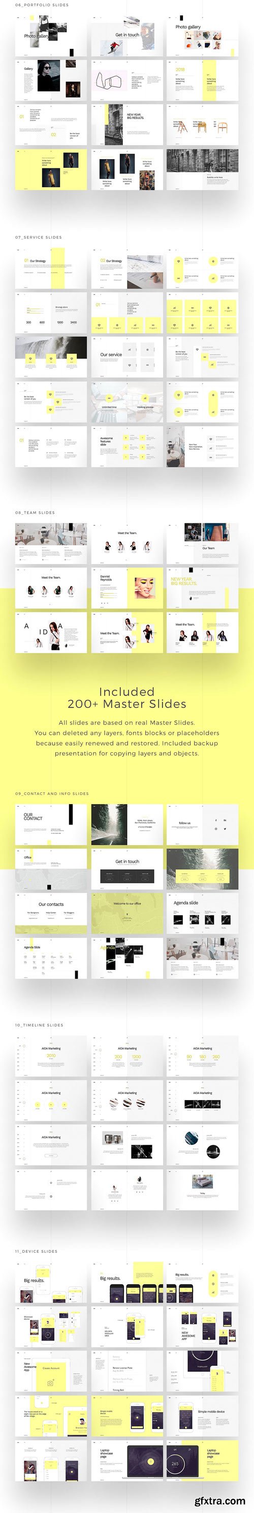 CM 1408741 - AIDA PowerPoint Template + Icon Pack