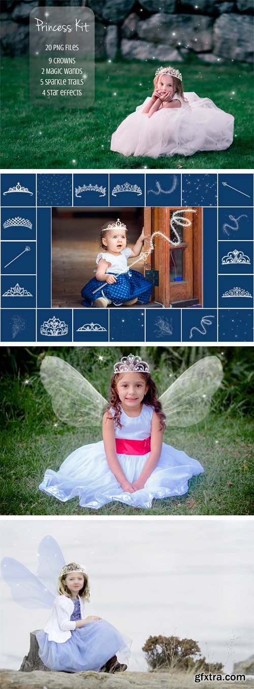 CM 1407448 - Princess Kit (20 PNG Overlays)