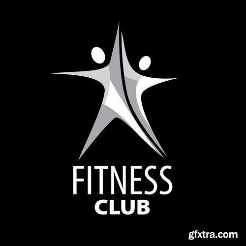 Fitness club logo 1 - 6 EPS