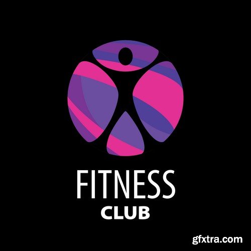 Fitness club logo 1 - 6 EPS