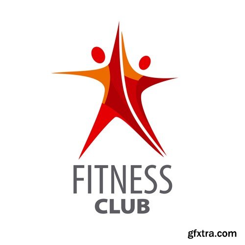 Fitness club logo 1 - 6 EPS