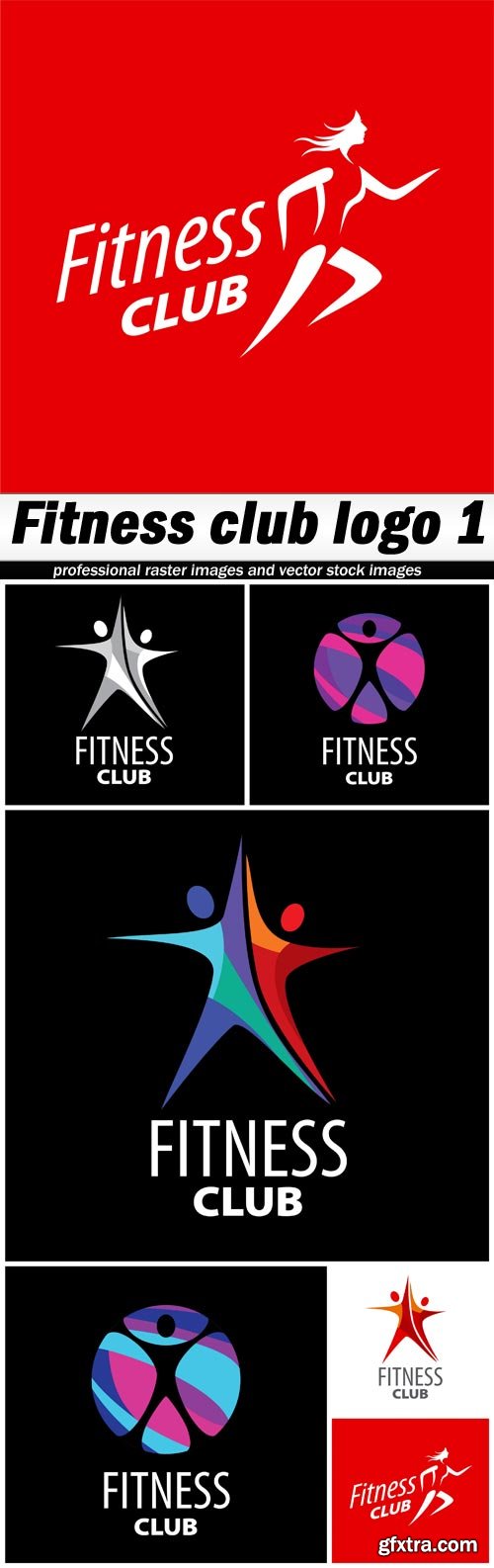 Fitness club logo 1 - 6 EPS