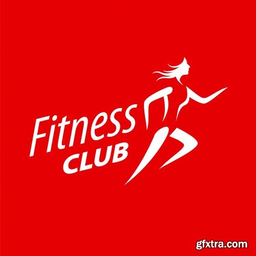 Fitness club logo 1 - 6 EPS