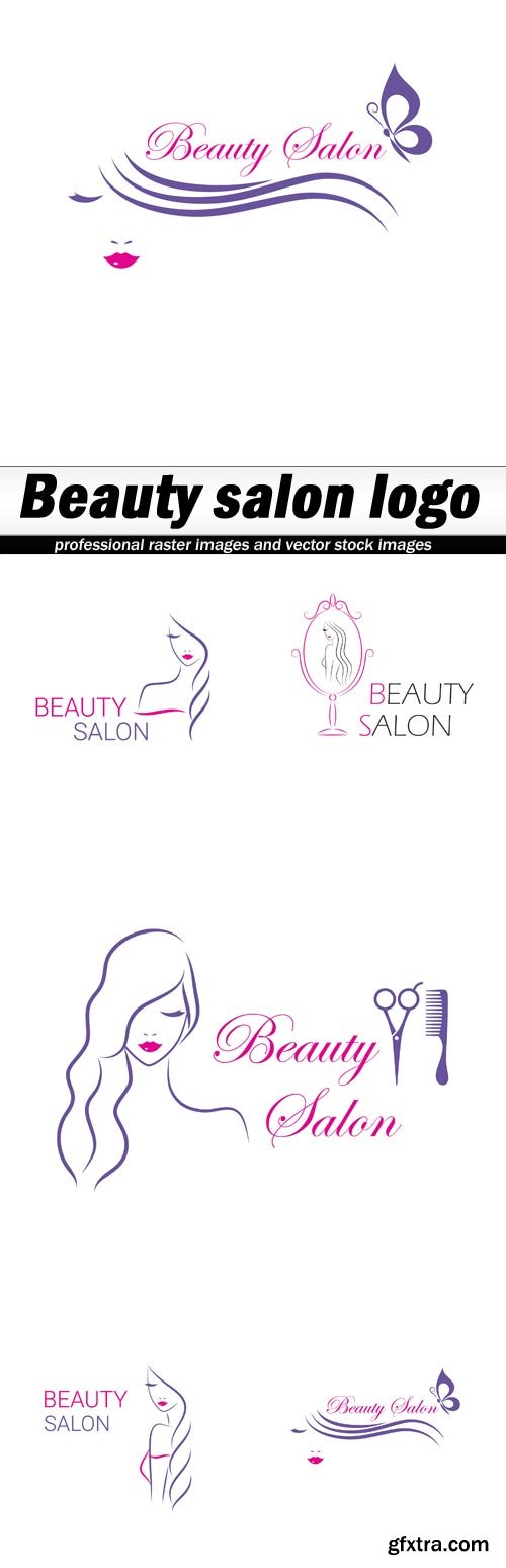 Beauty salon logo - 5 EPS