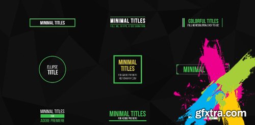 Simple Titles - Motion Graphics Templates