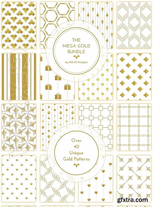 CreativeMarket The Mega Gold Bundle 1415915