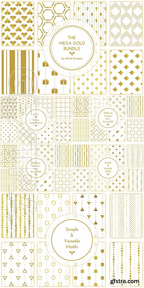 CreativeMarket The Mega Gold Bundle 1415915