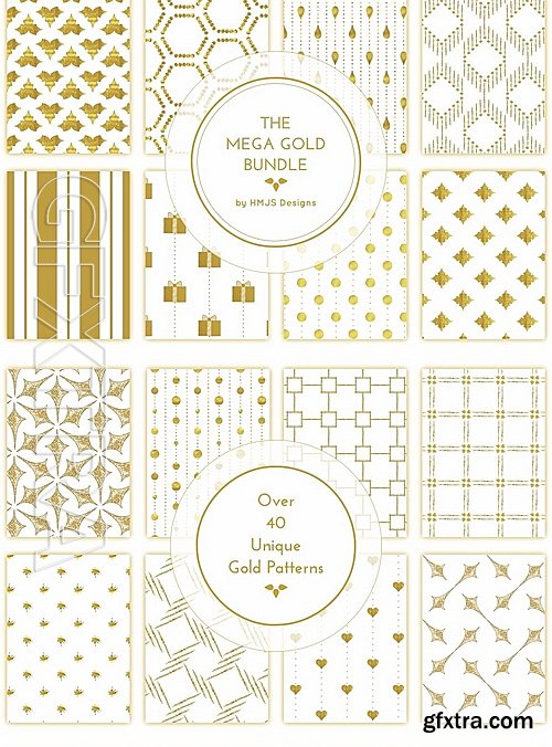 CreativeMarket The Mega Gold Bundle 1415915