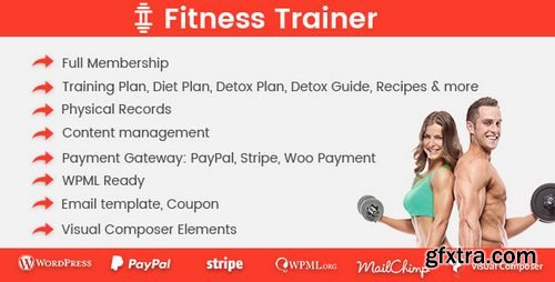 CodeCanyon - Fitness Trainer v.1.0.2 - Training Membership Plugin