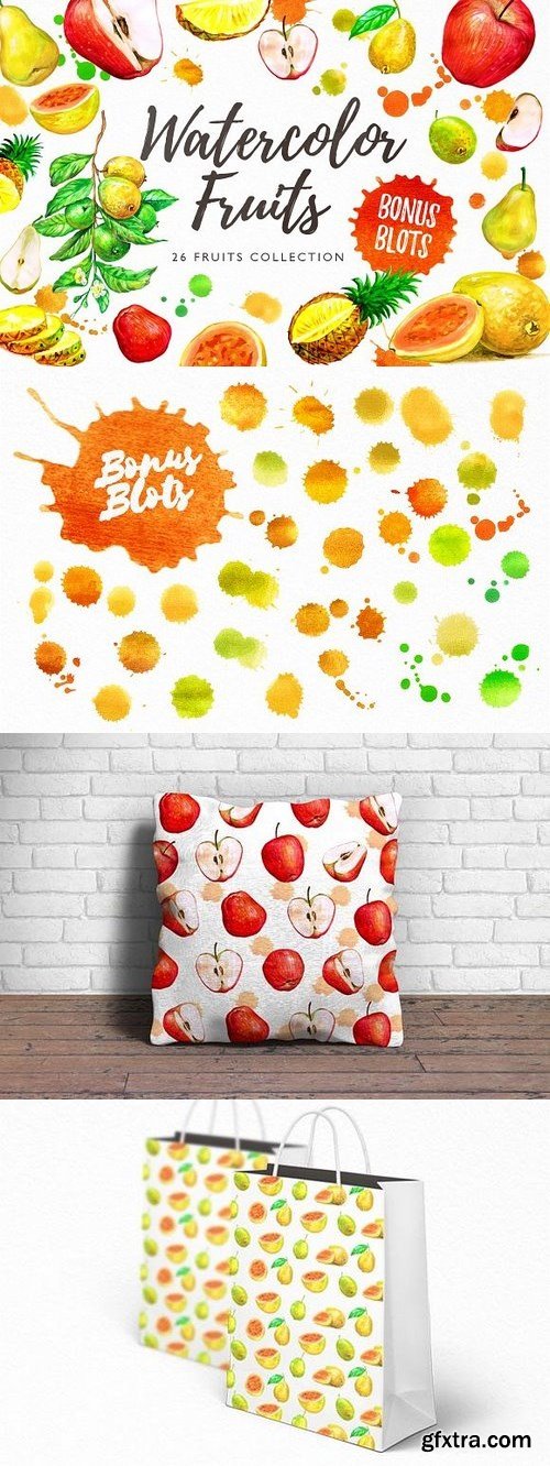 CM - Watercolor Fruits 841613