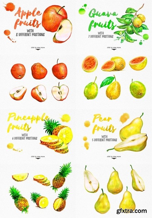 CM - Watercolor Fruits 841613