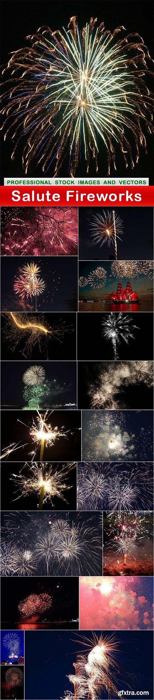 Salute Fireworks - 20 UHQ JPEG