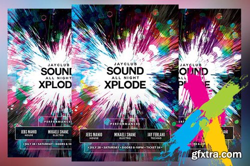 CM - Sound All Night Xplode Flyer 1489119