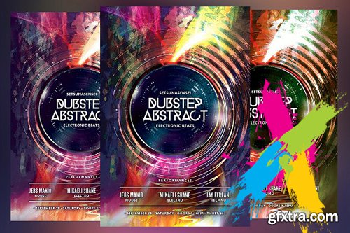 CM - Dubstep Abstract Flyer 1492461