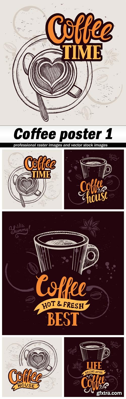 Coffee poster 1 - 5 EPS