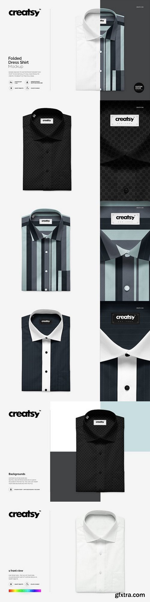 CM - Folded Dress Shirt Mockup 1411206