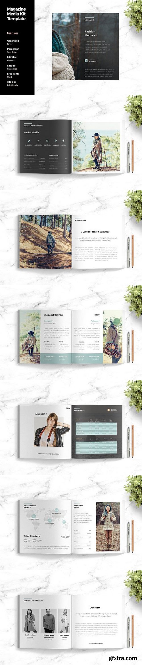 CM - Magazine Media Kit Template 1409402