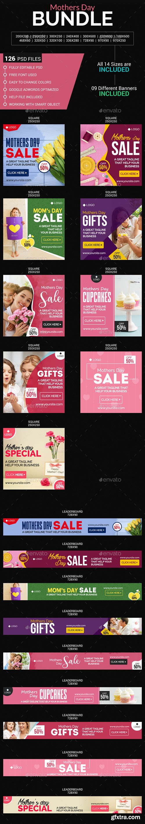 Graphicriver Mothers Day Sale Bundle 19917939