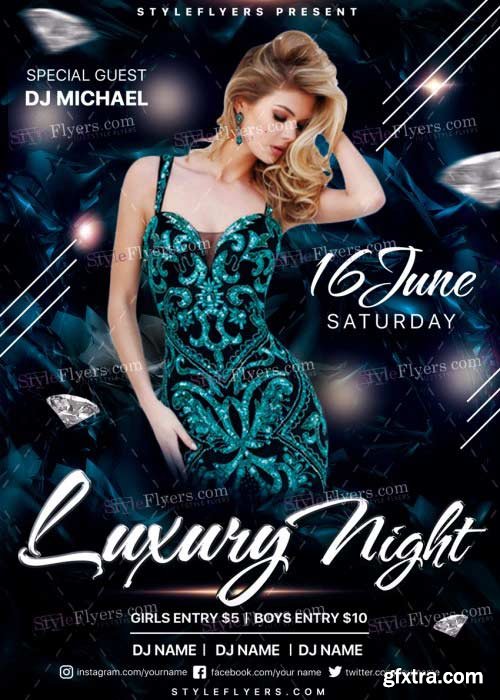 Luxury Night V22 PSD Flyer Template