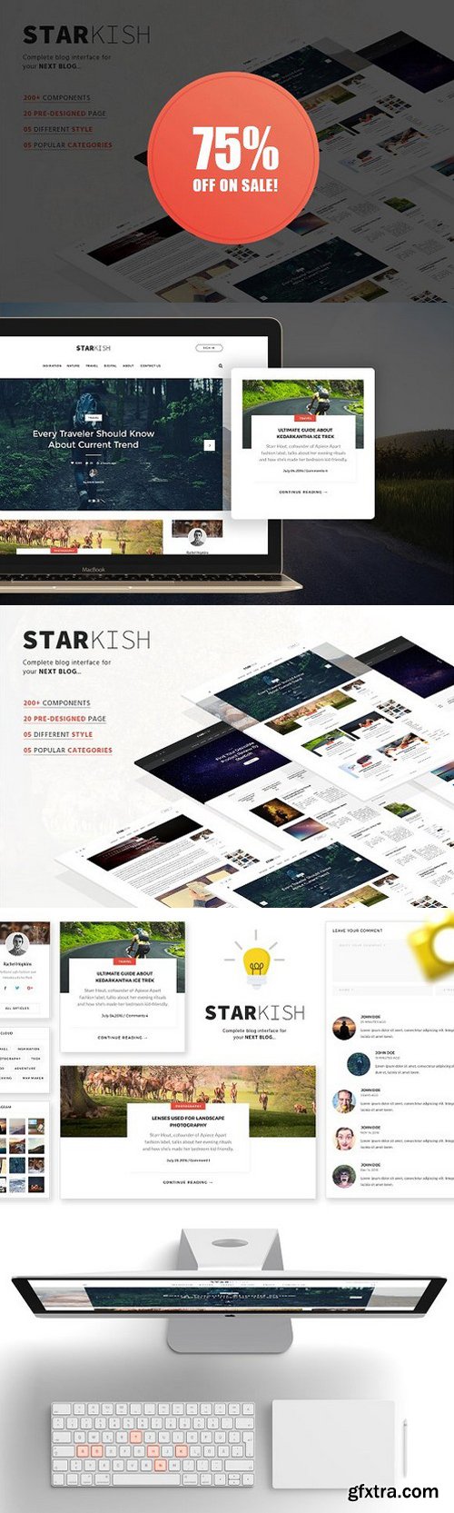 CM - Starkish - Blog UI Kit 1394336