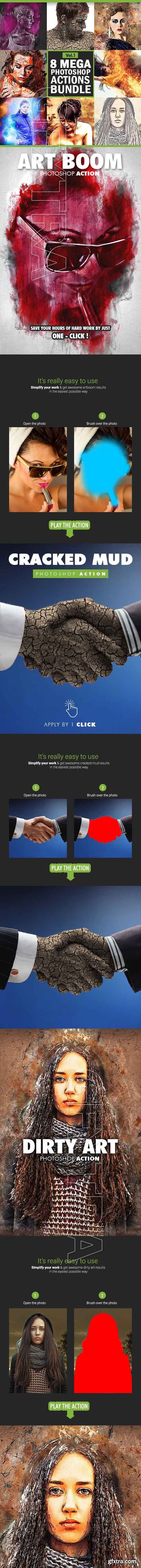 GR - 8 Mega Photoshop Actions Bundle - Vol1 19890669