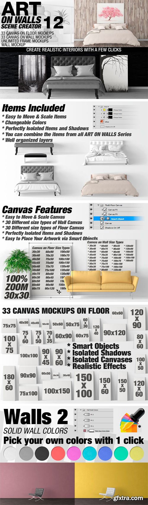 CM 1407531 - Canvas Mockups - Frames Mockups v 12