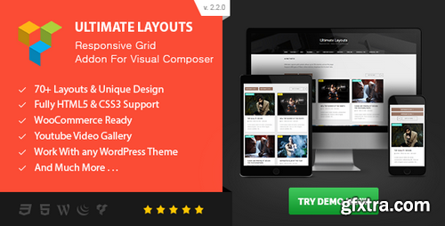 CodeCanyon - Ultimate Layouts - Responsive Grid & Youtube Video Gallery - Addon For Visual Composer v2.2.0 - 17454996