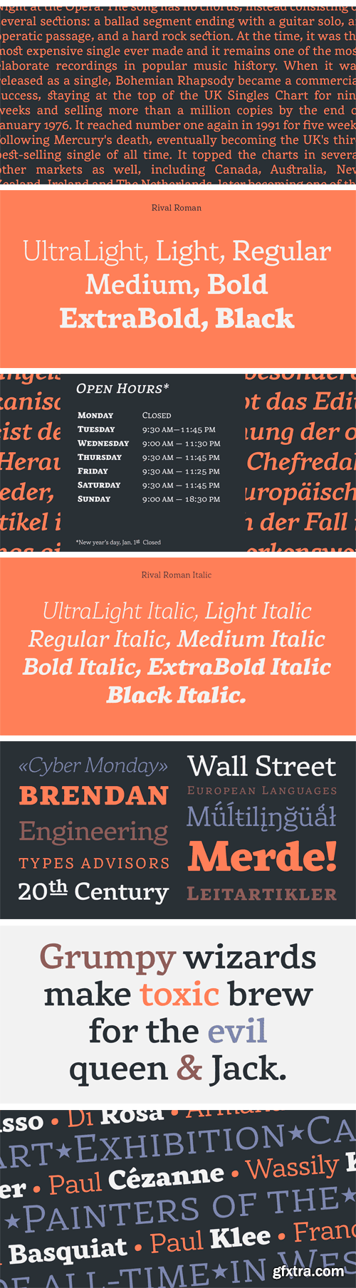 Rival Font Family