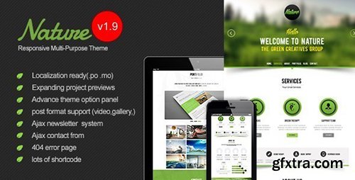 ThemeForest - Nature v1.9 - Responsive Onepage WordPress Theme - 5033801