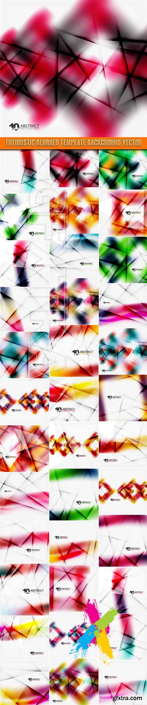 Futuristic blurred template background vector