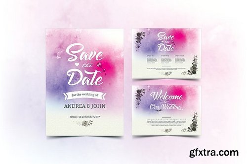 CM - Watercolor Wedding Invitation 1423287