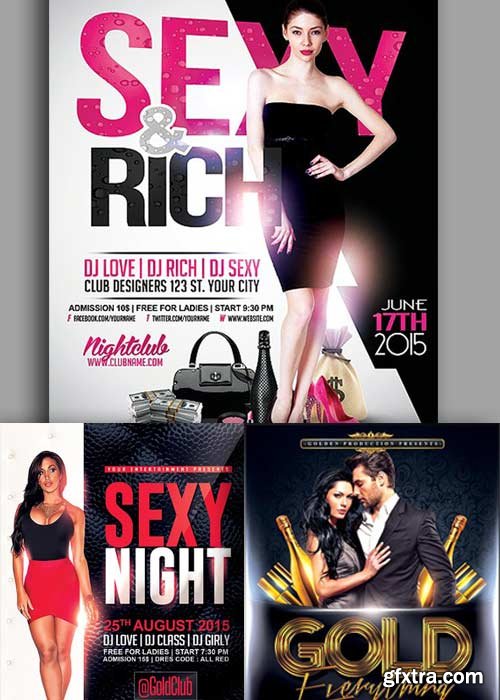 Sexy Night Party 3in1 V1 Flyer Template