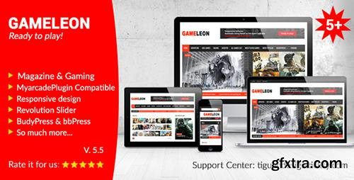 ThemeForest - Gameleon v5.5 - WordPress Magazine & Arcade Theme - 3271091