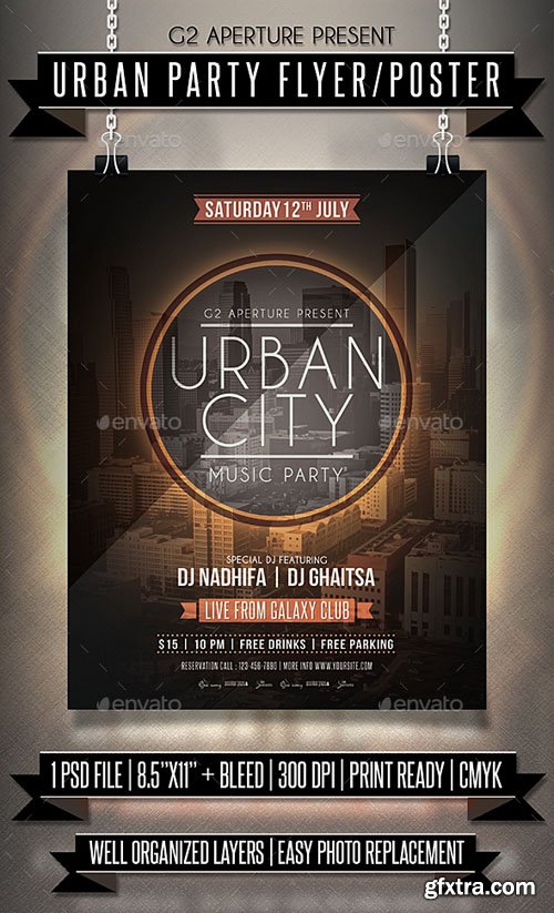 GR - Urban Party Flyer / Poster 19956383