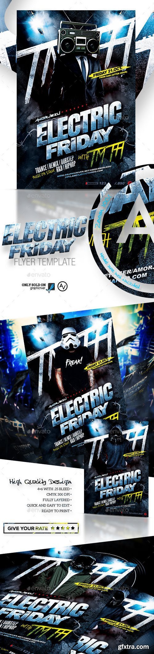 Graphicriver - Electric Friday Flyer Template 12071771