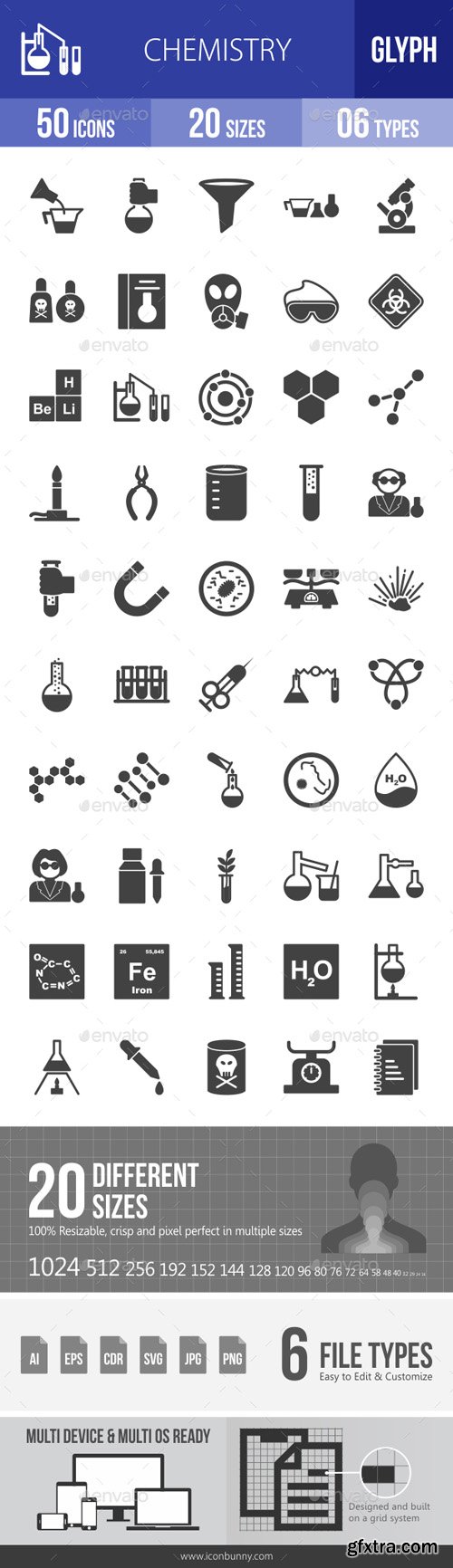 GR - Chemistry Glyph Icons 18027290