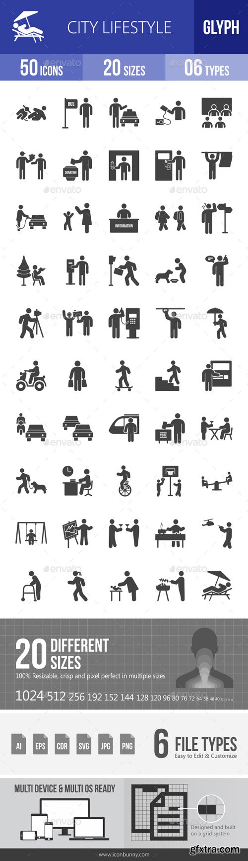 GR - City Lifestyle Glyph Icons 18027257