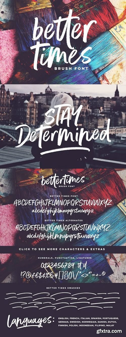 CM - Better Times Brush Font 1155173