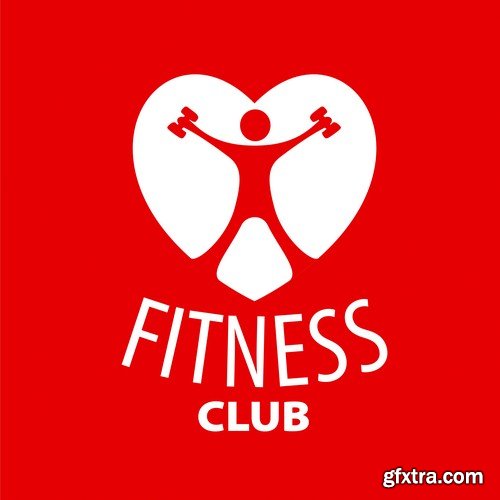 Fitness club logo 2 - 6 EPS