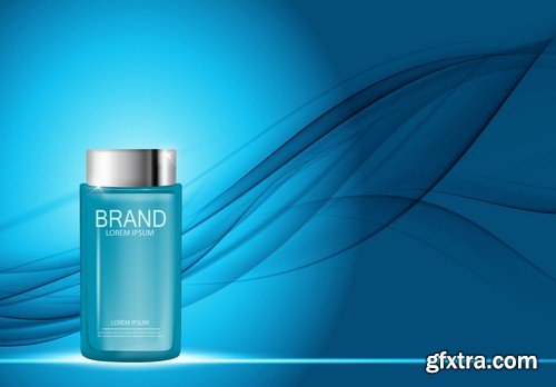 Design of cosmetic products for advertising 1 - 10 EPS