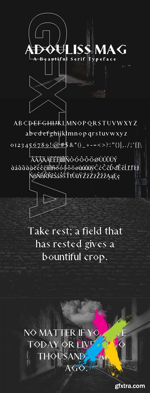 CM - Adouliss Mag Serif Typeface Font