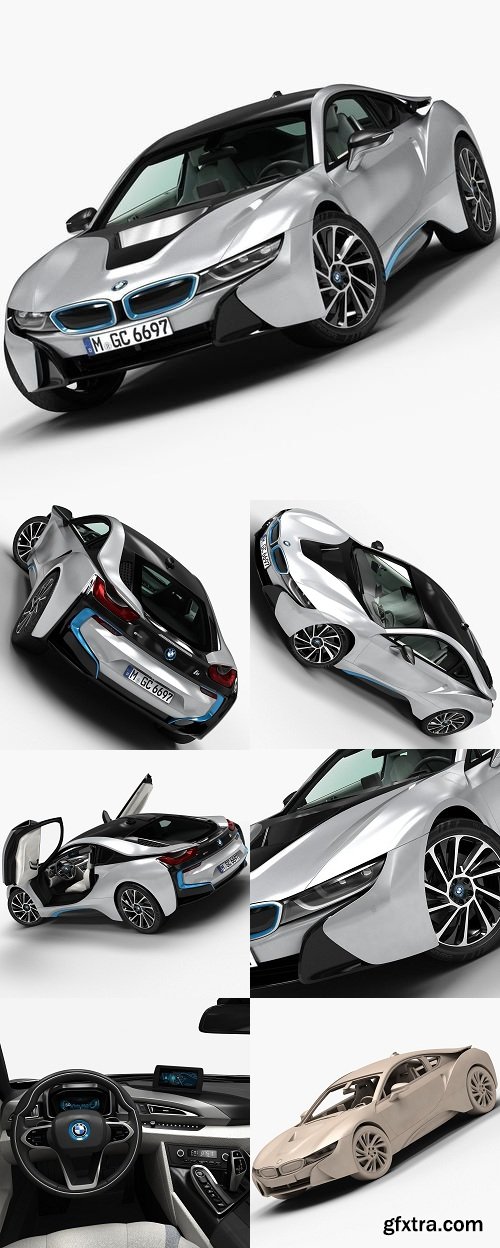 BMW i8 2015 3D model