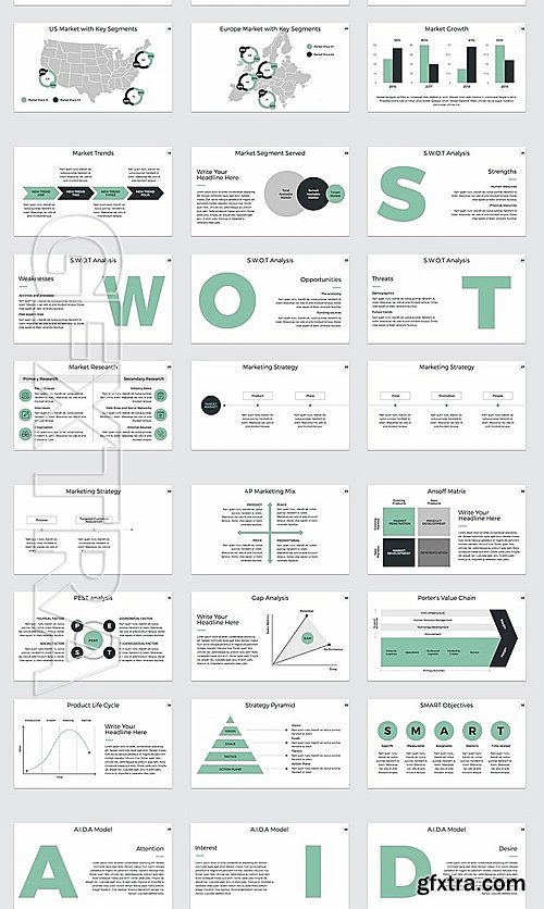 CreativeMarket Marketing Plan Keynote Template 1418314