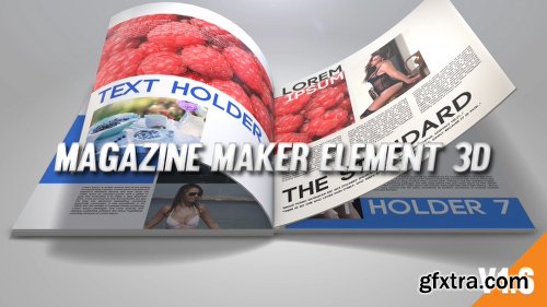 Videohive Magazine Maker Element 3D 19627387 (With 2 April 17 Update)