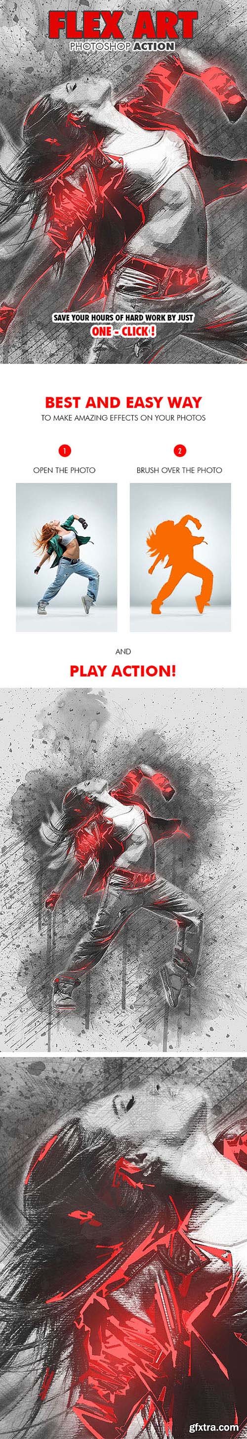 Graphicriver Flex Art Photoshop Action 19260828