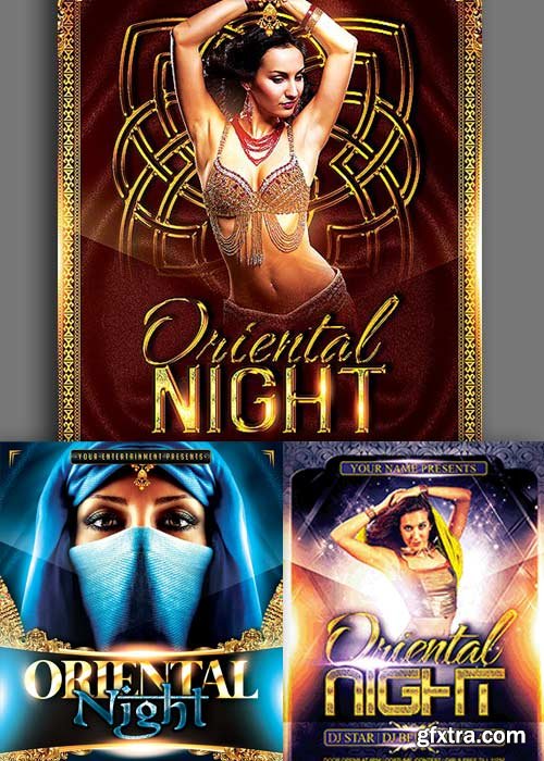 Oriental Night 3in1 V1 Flyer Template