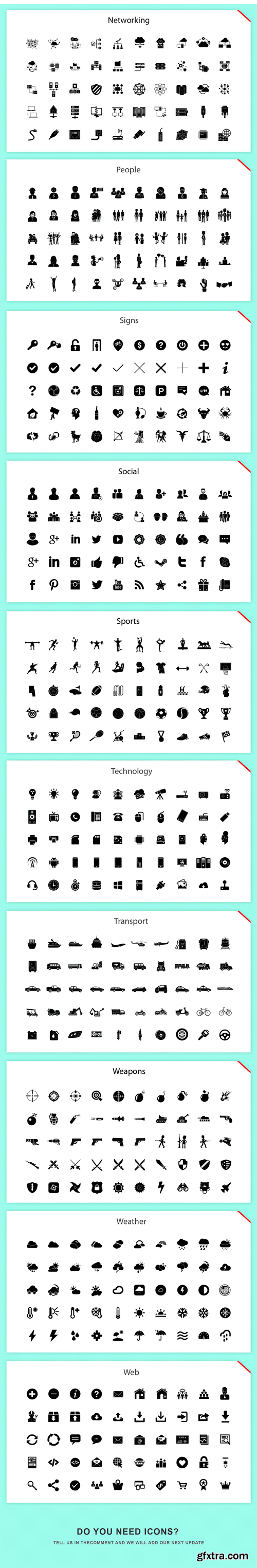 CM 1409222 - Jumbo Glyph Icons Bundle