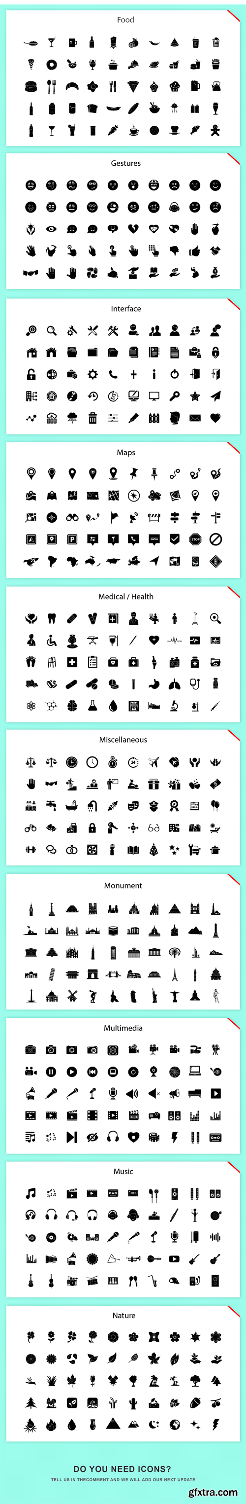 CM 1409222 - Jumbo Glyph Icons Bundle