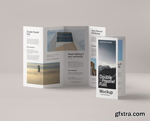 Double Parallel Fold Psd Brochure